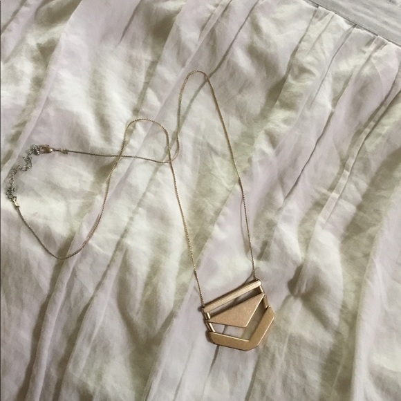 Anthropologie Jewelry - Gold Geometric Necklace